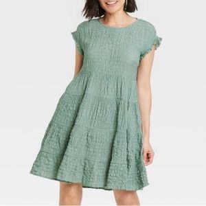 Babydoll Tiered Dress Medium